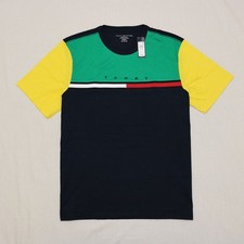 Tommy Hilfiger Men Colorblock short sleeves T-shirt size M,L,XL,2XL new with tag