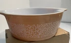 Vintage #472B PYREX Woodland TAN 750 ml Casserole Baking Dish, 1970’s Beautiful