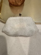 Vintage Beaded Josef Ivory Coin Purse Made In Belgium