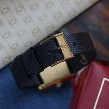 Cartier 1970s Small Tank Must Gold-Plated Plaque 20 Microns 20mm Manual Wind 13