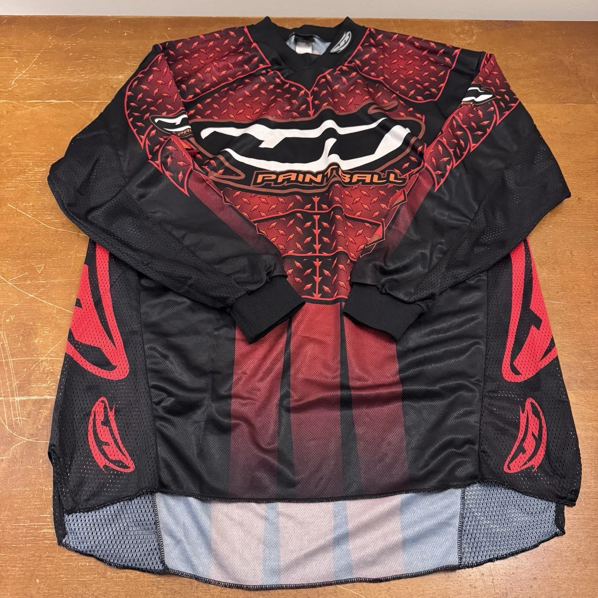 Maillot De Paintball JT Diamond Plate – Rouge – Taille X-Large (neuf)
