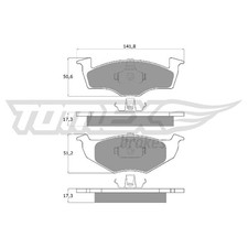 Satz Bremsbeläge Bremsklötze vorne für Skoda Fabia 1 6Y2 6Y3 6Y5 2 542 | 2439