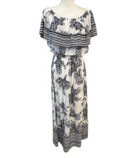 Kori Dress Long Maxi Strapless Off Shoulder Vacation Travel Boho Sz Medium NWT