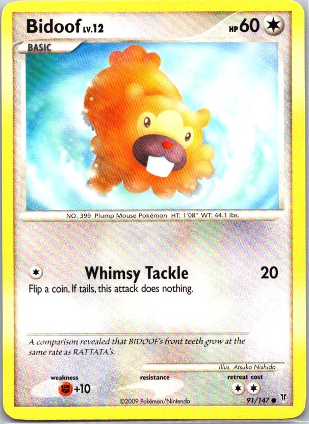 Bidoof Common Supreme Victors 91 LP