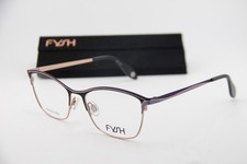 NEW FYSH 3731 M202 BROWN BLUE PINK GUNMETAL AUTHENTIC EYEGLASSES 54-17