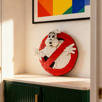 273 Teile MOC GB Logo Ghostbusters Modellbausteine Architektur Zusammenbauen Spielzeug