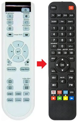 Fernbedienung geeignet für OPTOMA HD-800X