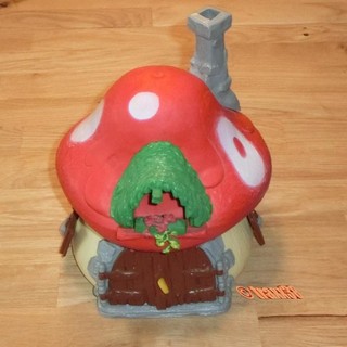 •••traxx38••• : Großes altes Schlumpfhaus Komplett ••• Dach rot ••• MEGARAR!