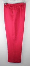 ALFRED DUNNER Women's Brick Pull-on Dress Pants Sz 10 P Elastic Waist Pockets