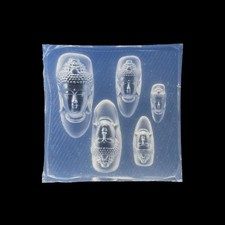 Buddha Head 3D Acrylic Mold Nail Art Decoration DIY Silicone Nail Template