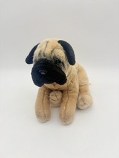 Animal Alley Pug Plush Puppy Dog Brown Realistic animal Stuffed Toy 12"