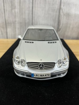 Maisto 1:18 Mercedes SL 55 AMG Silver - (R230) Die Cast Metal. | eBay