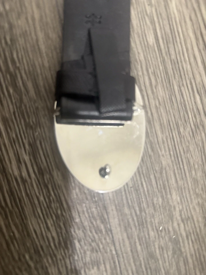 Мужской ремень PRADA с серебряной пряжкой сделано в Италии 100% подлинный - Изображение 3 из 4