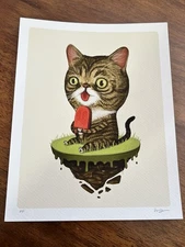 Mike Mitchell LIL BUB Fat Kingdom 2013 Cat Art Print Poster Signed Printer Proof