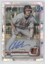 2020 Bowman Chrome Prospects Atomic Refractor 73/100 Adam Hall #CPA-AH Auto f3p