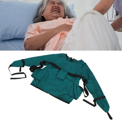 Patient Restraint Suit Prevent Tilting Front Back Secured Cotton Bed Chair R PLM - Picture 10 of 12