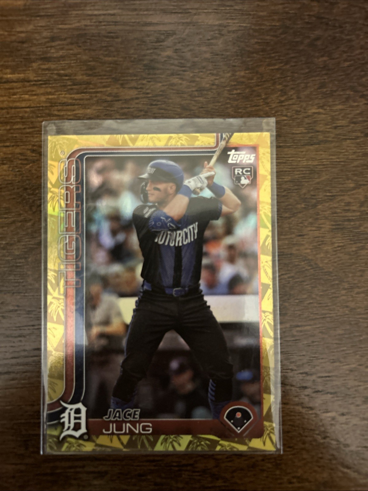 2025 Topps Series 1 Jace Jung #80 Gold Diamante /50 (RC) Detroit Tigers