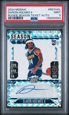 DaRon Holmes II 2024-25 Panini Mosaic RST-HOL RC Season Ticket Auto