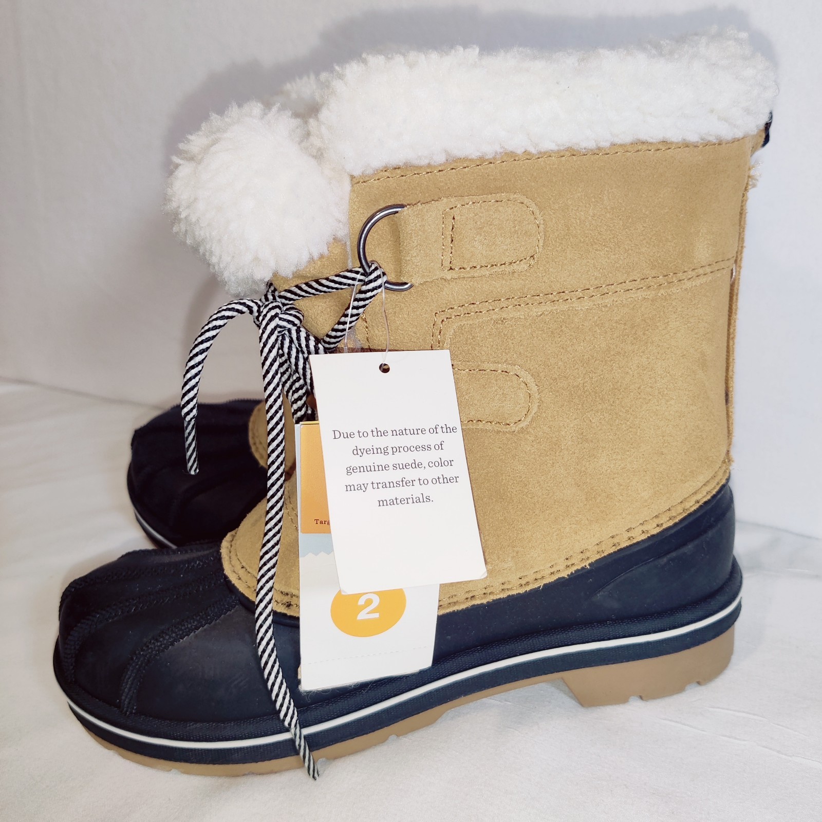 KIDS Cat & Jack Waterproof Snow proof Insulated Snow Boots Size 2 image 10