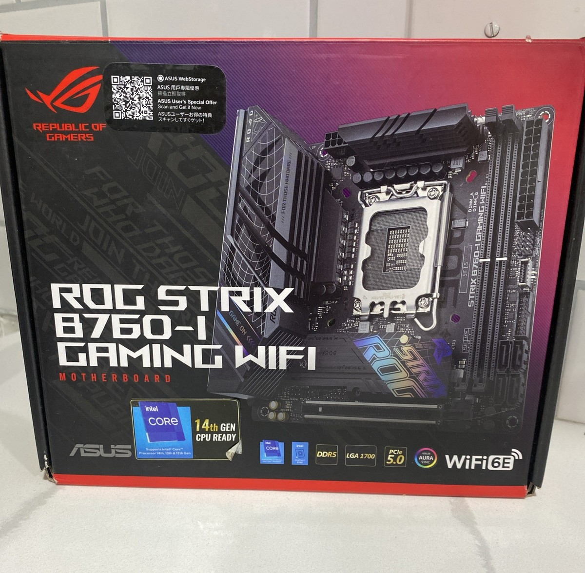ASUS ROG Strix B760-I Gaming WiFi Intel® B760(13th and 12th Gen