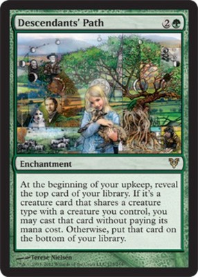 MTG Descendants' Path, Avacyn Restored, Damaged, English