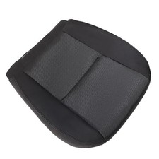 Black Cloth Front Driver Side Bottom Replacement Seat Cover Compatible with