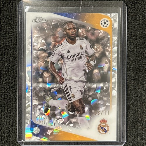 2025-26 Topps Chrome UCC Vinicius Jr /11 FDI First Day Issue #170 Rare RM