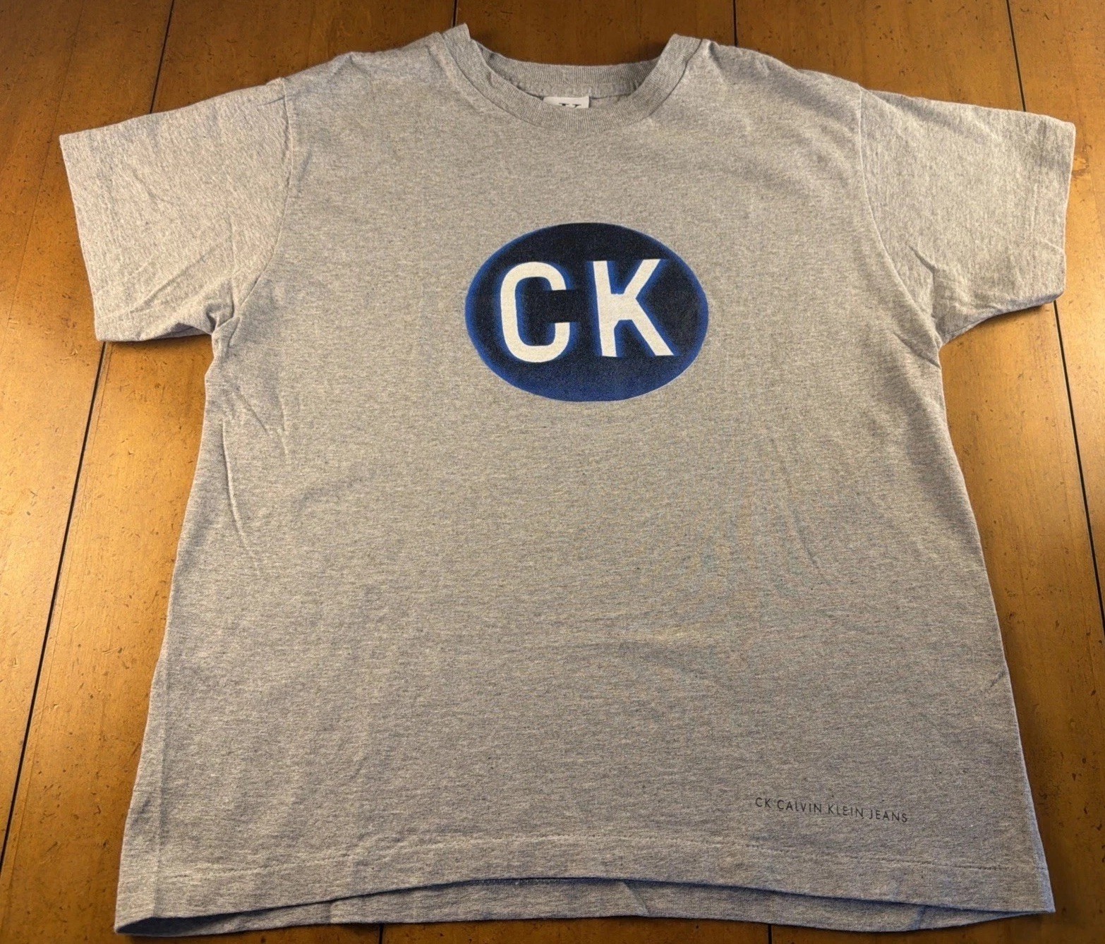 Vtg 90’s Calvin Klein Jeans CK Center Logo Single Stitch Mens M Shirt Rare USA