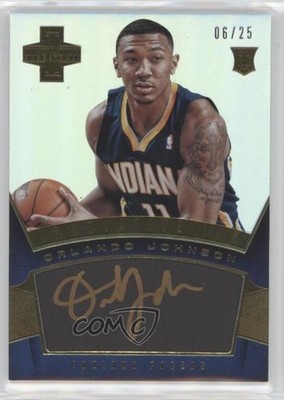 2012 Innovation Rookie Innovative Ink Gold 6/25 Orlando Johnson #36 Auto RC 2r7