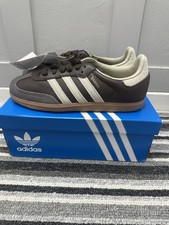 adidas Samba OG shoes in a brown and putty grey colorway Size Uk 4