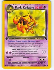 Dark Kadabra - 1st Edition - 39/82 Team Rocket - WOTC - Pokémon TCG - 2000 on eBay