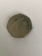 50p coin 2022 Queen Elizabeth II 70 Years Platinum Jubilee From Circulation