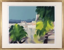 Alfred Defosse "Landscape" Lithograph Print Painting - Hokkaido Gallery