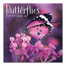 Turner Licensing,  Butterflies 2026 Mini Wall Calendar, 7'' X 7'', 12-Month Cale