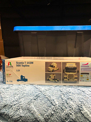 Italeri 1:24 Scania T 143M 500 Topline Truck Model Kit Unassembled MPN 736