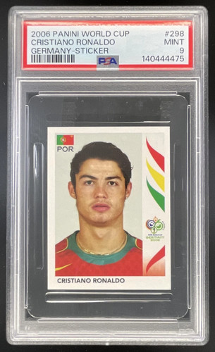 Cristiano Ronaldo #298 2006 Panini World Cup Germany Sticker card