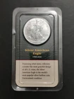 2000 American Silver Eagle 1oz . Silver Gem BU in Littleton Package Rev Toning