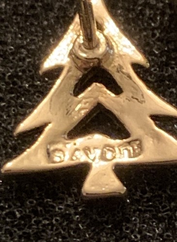 Avon Gold Tone Vintage Christmas Tree With Costume Diamond Star Lapel Pin - SP7 - Picture 5 of 5
