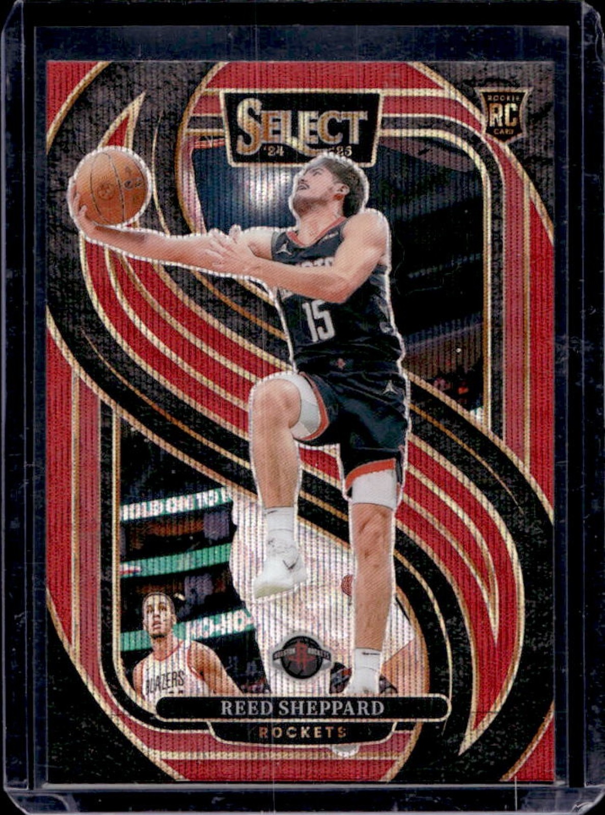 2024-25 Select Reed Sheppard Premier RC Red Wave Prizm #181 Rockets