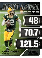 2021 Score Next Level Stats #NL4 Aaron Rodgers Green Bay Packers