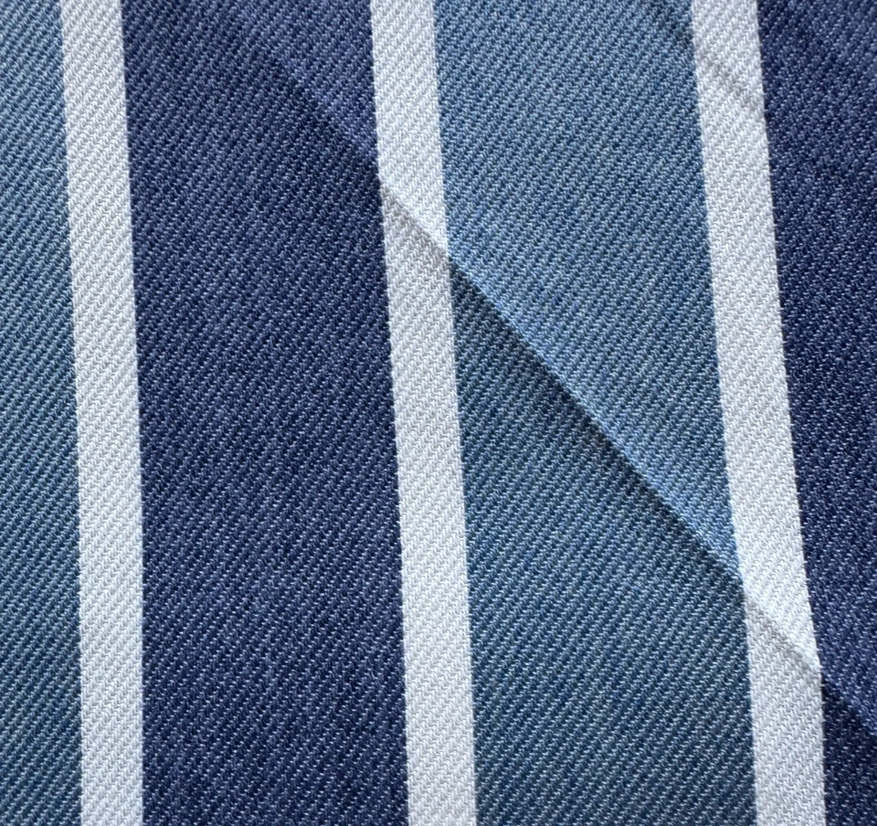 Ralph Lauren Upland Stripe Sea Italy Fabric Remnant 24"x24" - Image 2 of 3