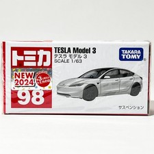 Takara Tomy Tomica No. 98 Tesla el 3 Boxed Mini Car