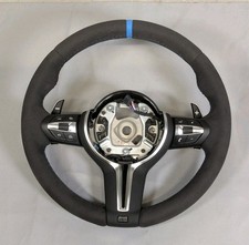 BMW M Sport Alcantara Steering Wheel Blue Str...