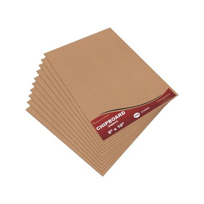 Mega Format Cardboard Sheets, Chipboard, Paperboard .030 8.5'' x 11'', 5-Pack