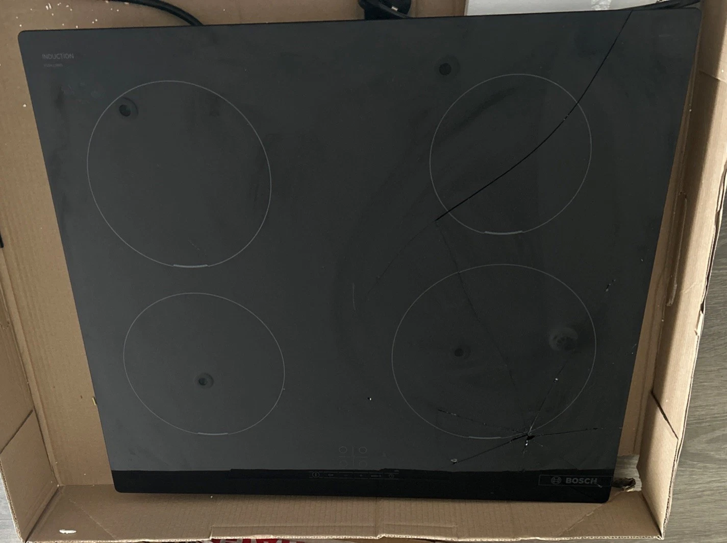 Bosch Serie 4 PUE611BB5B 60cm Induction Hob - Black