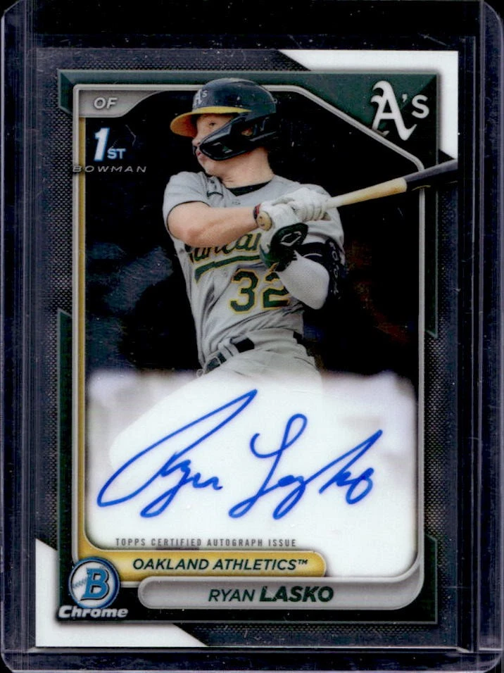 2024 Bowman Ryan Lasko Chrome Auto 1st #CPA-RLAS Athletics