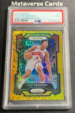 2023-24 Panini Prizm Scottie Barnes Gold Shimmer FOTL 02/10 PSA 9 Raptors