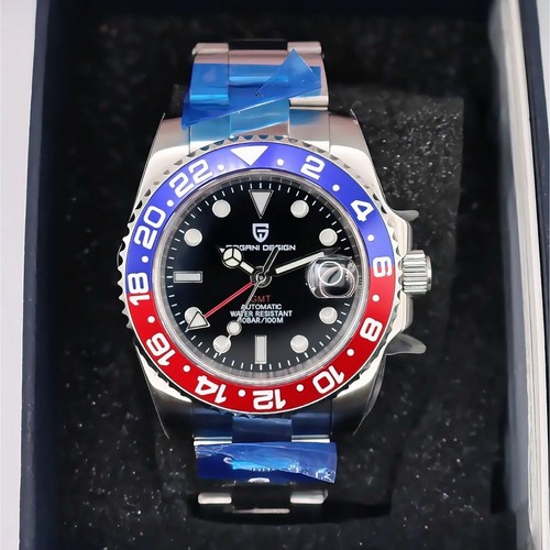 Fast U.S.A. shipping! Pagani Design Pepsi Oyster GMT Watch. Timegrapher Tested