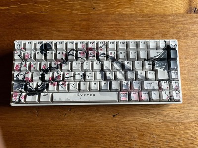 NYFBOARD GEN2 75% SAKURA WHITE+weiße Keycaps