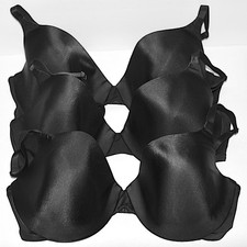 3 Maidenform Vintage Black T-Shirt Bras, Style 7709: 2 May Be Unworn 1 EUC